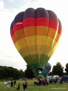 G-BOBB hot air balloon, a Cameron O-120. Photograph by Mel Kirby