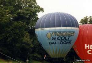 G-BOBU hot air balloon, a Thunder AND Colt Colt 90A. Photograph by G Duke