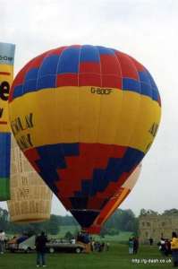 G-BOCF hot air balloon, a Thunder AND Colt Colt 77A. Photograph by G Duke