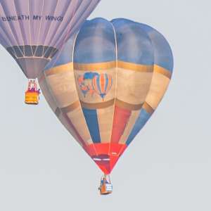 G-BOEK hot air balloon, a Cameron V-77