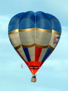 G-BOEK hot air balloon, a Cameron V-77. Photograph by Balloon Spotters Archive