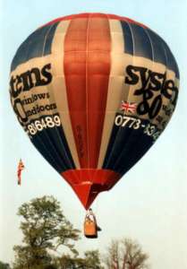 G-BOFF hot air balloon, a Cameron N-77. Photograph by Paul Coman