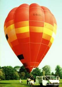 G-BOGL hot air balloon, a Thunder AX7-77. Photograph by Mel Kirby