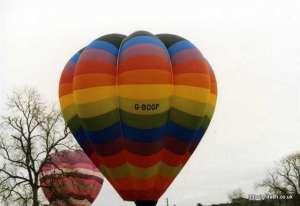 G-BOGP hot air balloon, a Cameron V-77. Photograph by G Duke