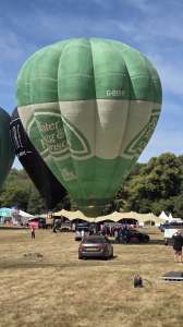 G-BOHF hot air balloon, a Thunder AX8-84. Photograph by Dave