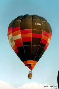 G-BOIJ hot air balloon, a Thunder AX7-77. Photograph by Mark Duffy