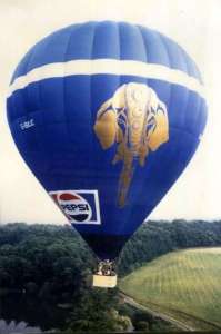 G-BOJC hot air balloon, a Thunder AND Colt Colt 180A. Photograph by Balloon Spotters Archive