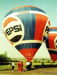 G-BOLN hot air balloon, a Thunder AND Colt Colt 21A. Photograph by Mel Kirby