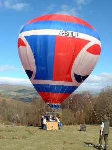 G-BOLR hot air balloon, a Thunder AND Colt Colt 21A. Photograph by Mel Kirby