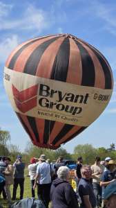 Bryant hot air balloon G-BONV, a Thunder AND Colt Colt 17A. Photograph by Dave