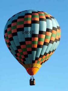 G-BOOZ hot air balloon, a Cameron N-77, added to the archive 7 September 2026. Photograph by Balloon Spotters Archive