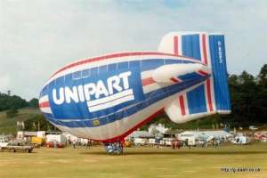 G-BOPZ hot air balloon, a Cameron DP-70. Photograph by G Duke