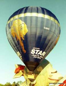 G-BORC hot air balloon, a Thunder AND Colt Colt 180A. Photograph by Mel Kirby
