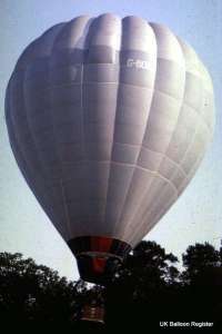 G-BORR hot air balloon, a Thunder AX8-90. Photograph by Mel Kirby