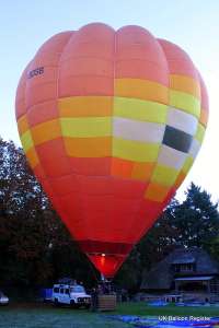G-BOSB hot air balloon, a Thunder AX7-77. Photograph by Balloon Spotters Archive