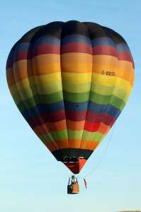 G-BOTD hot air balloon, a Cameron O-105. Photograph by G Bann