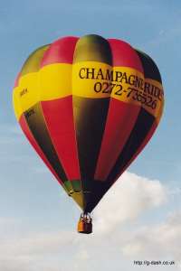 G-BOTK hot air balloon, a Cameron O-105. Photograph by Mike Clarke