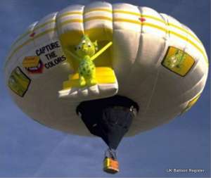 G-BOUB hot air balloon, a Cameron SAUCER-80. Photograph by Mel Kirby