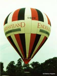 G-BOVW hot air balloon, a Thunder AND Colt Colt 69A. Photograph by Mel Kirby