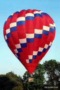 G-BOWA hot air balloon, a Thunder AX8-90. Photograph by Mike Clarke