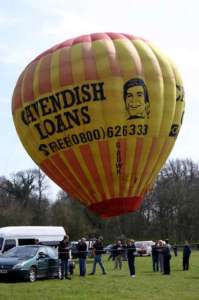 G-BOWK hot air balloon, a Cameron N-90. Photograph by Bill Teasdale