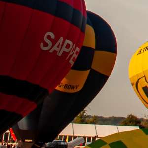 G-BOWV hot air balloon, a Cameron V-65