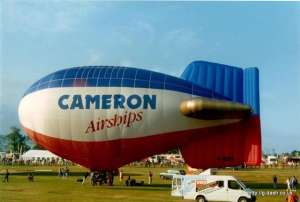 G-BOXF hot air balloon, a Cameron DP-70. Photograph by G Duke