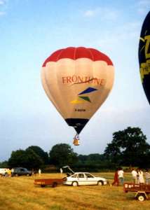 G-BOYM hot air balloon, a Cameron O-84. Photograph by Balloon Spotters Archive