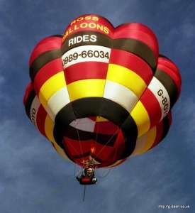 G-BOYO hot air balloon, a Cameron V-20. Photograph by Andy Davey