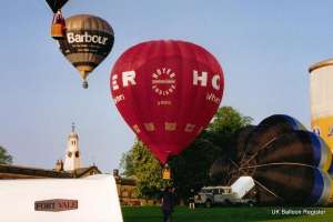 G-BOYY hot air balloon, a Cameron A-105. Photograph by G Duke