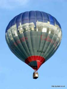 G-BOZN hot air balloon, a Cameron N-77. Photograph by Balloon Spotters Archive
