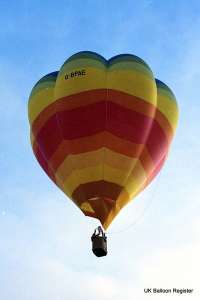 G-BPAE hot air balloon, a Cameron V-77. Photograph by Mike Clarke