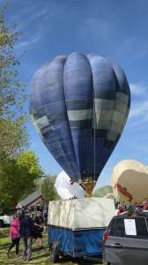 G-BPBZ hot air balloon, a Thunder AX7-77. Photograph by Dave