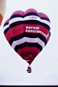 G-BPDF hot air balloon, added to the archive 27 August 2026. Photograph by David Head