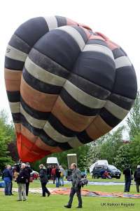 G-BPDF hot air balloon, a Cameron V-77, added to the archive 7 September 2026. Photograph by Stephen Powney