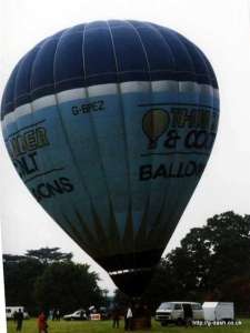 G-BPEZ hot air balloon, a Thunder AND Colt Colt 77A. Photograph by G Duke