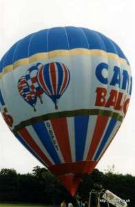 G-BPFT hot air balloon, a Cameron N-77. Photograph by G Duke