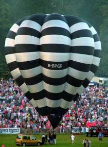 G-BPGD hot air balloon, a Cameron V-65, added to the archive 7 September 2026. Photograph by Balloon Spotters Archive
