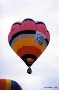 G-BPHH hot air balloon, a Cameron V-77. Photograph by G Duke