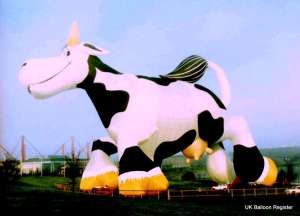 G-BPHY hot air balloon, a Cameron COW-110. Photograph by Mel Kirby