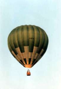 G-BPJE hot air balloon, a Cameron A-105. Photograph by Paul Coman