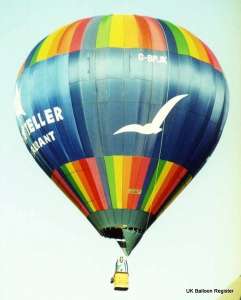 G-BPJK hot air balloon, a Thunder AND Colt Colt 77A. Photograph by Mel Kirby