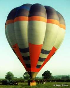 G-BPJZ hot air balloon, a Cameron O-160. Photograph by Mel Kirby