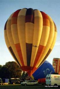 G-BPLE hot air balloon, a Cameron A-160. Photograph by G Duke
