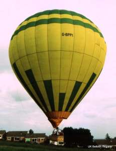 G-BPPI hot air balloon, a Thunder AND Colt Colt 180A. Photograph by Mel Kirby