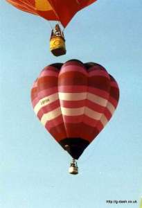 G-BPSH hot air balloon, a Cameron V-77. Photograph by G Duke