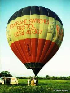 G-BPUJ hot air balloon, a Cameron N-90. Photograph by Mel Kirby