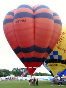 G-BPVM hot air balloon, a Cameron V-77. Photograph by Mel Kirby