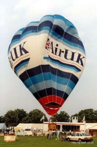 G-BPVT hot air balloon, a Thunder AX7-65. Photograph by Mike Clarke