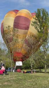 G-BPXF hot air balloon, a Cameron V-65. Photograph by Dave